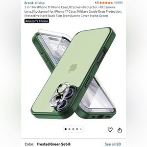 Apple Matte Green iPhone 17 Case